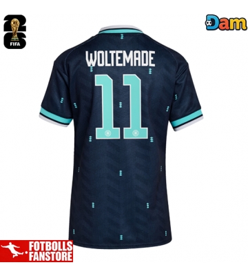 Tyskland Nick Woltemade #11 Bortatröja Dam VM 2026 Kortärmad